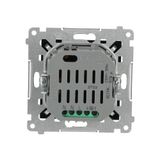 Quadruple socket outlet with SCHUKO earthing - IP44 version and shutters - flap in colour of the cover, 16A, quick connection, dark grey