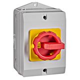 Repair Switch Emergency off 4-pole, 25A,IP65,lockable