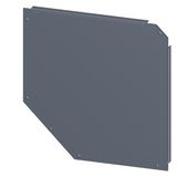 SIVACON, floor, for corner cubicle, IP55, D: 400 mm, zinc-plated