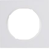 Frame 1gang, R.3, p. white glossy