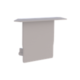 End cap for profile + cover M, Endcap MEDIUM wing profile 40/26.2