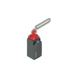 Safety switch with slotted hole lever