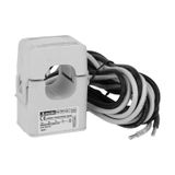 Current transformer, compact prewired split-core, 24X24mm hole, 100A