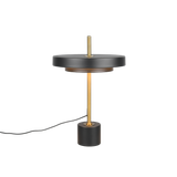 Keaton LED table lamp matt black/brass