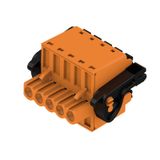 PCB plug-in connector, female plug, 5.08 mm, Number of poles: 5, 180°, PUSH IN with actuator, Clamping range, max. : 3.31 mm², Box