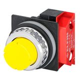 Projecting push-button, yellow, N.C.