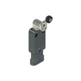 Modular prewired switch with adjustable shaped metal revolving lever diam. 14 roller