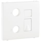 COV F/R-TV-RJ45/R-TV-RJ45-FO MULT SOCKET WH