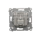 Interdediate switch with LED indicator light, (module), 10AX, quick connection, Bronze matt, metalic