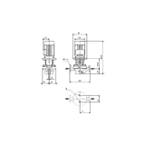 In-line circulator pump TP 40-50/2-A-F-A-BQQE 400Y 50Hz
