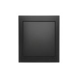 Single contact push button without pictogram IP44, 10AX, black matt