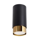 CEILING LAMP NERO 12.5 BLACK/GOLD 1XGU10