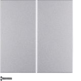 KNX radio button 2gang quicklink, S.1/B.7, al., matt, lacq.