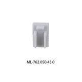 End cap without hole for AL, silver color, 1pc