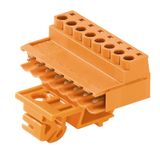 PCB plug-in connector, male plug, 5.08 mm, Number of poles: 6, 180°, Clamping yoke connection, Clamping range, max. : 3.31 mm², Box
