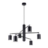 LEMMI 6 CHANDELIER BLACK GU10 6X10W IP20