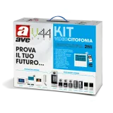 2-WIRE TWO-FAMILY KIT WITH 5" LCD MONITOR - NOT EXPANDABLE - WALL MOUNTING