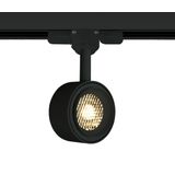 BLACK COB 8W WW TRACK SPOT 230V DIMMABLE