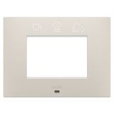 EGO SMART PLATE - IN PAINTED TECHNOPOLYMER - 3 MODULES - NATURAL BEIGE - CHORUSMART