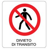 Rectangular prohibition signs - 330 x 350 mm