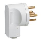 Plug 3P+N+E 32A side outlet with cable clamp