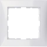 Frame 1gang, S.1, p. white glossy