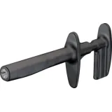 Alligator clip, black, thread M6, L 170 mm, CAT IV, socket 4 mm, 66.9448-21