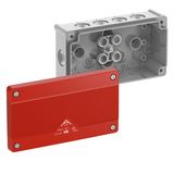 Junction box, Type of protection IP66, max. 2,5², Impact strength IK07, Protection class II, Ui 1000V AC, Ui 1000V DC, DLG, VDE, Halogen free
