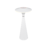 Torrez LED outdoor table lamp matt white rechargeable