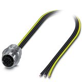 SACC-E-M12FSS-3P-M16/3,0 PE - Device connector front mounting