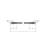 Food & Beverage Hygienic, PVC Extension Cable   PKGH4M-20-PKGH4M/TFE