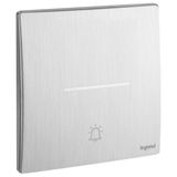 Mallia Senses - 1 gang Do Not Disturb and Make Up my Room and bell push-button - Brushed Aluminium