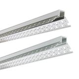 AR aluminum profile for plasterboard, 46x26mm, black diffusion, 2m