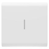 REPLACEABLE BUTTON KEY FOR AXIAL COMMANDS - WITH DIFFUSER - 2 MODULES - SATIN WHITE - CHORUSMART