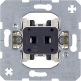 Push-button insert f. hotel card switch cover 10 A, NO cont. w. 2 sign