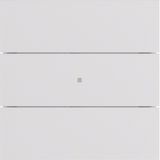 B.IQ push-button 3gang, KNX - B.IQ, p. white, matt, plastic