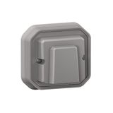 PLEXO CABLE OUTLET WITH TERMINAL - GREY - FLUSH