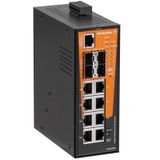 Network switch, managed PoE, Gigabit Ethernet, 8x RJ45 10/100/1000 Bas