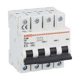 Miniature circuit breaker, 4P - 10kA. 4 modules, characteristic C, 40A