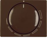 Cover. + rotary knob for speed controller, berker Arsys, brown