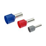 Isol. ferrule, short & ground-fault safe, 16 12mm, blue