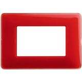 Cover plate Matix 3-module Coral