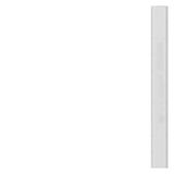 Labeling plate, flat, width: 6.2 mm, snap-on mounting, white, 4 mm2