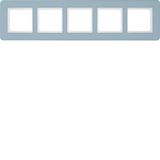 Frame with large cutout, Berker Q.7, pebble gray, matt