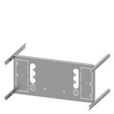 Mounting plate 3VA13 (400 A), 3VA14 (630 A), 3VA23 (400 A), 3VA24 (630 A), 4-pole,