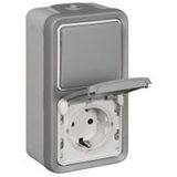 Plexo IP55 socket/switch vert.