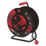 Rubber Extension Cord Reel – 4 sockets, 50m, 2,5mm2