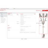 Three-pole earthing and short-circuiting cable 150mm² with crimped cab