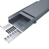 floor duct w. trough 300 70-110 dry care