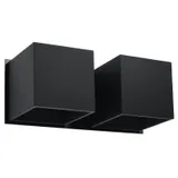 WALL LAMP QUAD 2 BLACK G9 2X40W IP20
